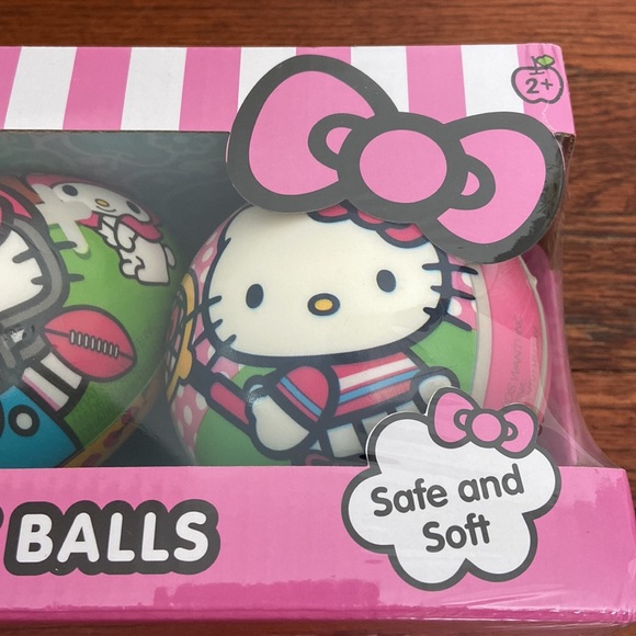 New Sanrio Hello Kitty Bouncy Sport Balls Kids Toys - Picture 3 of 12